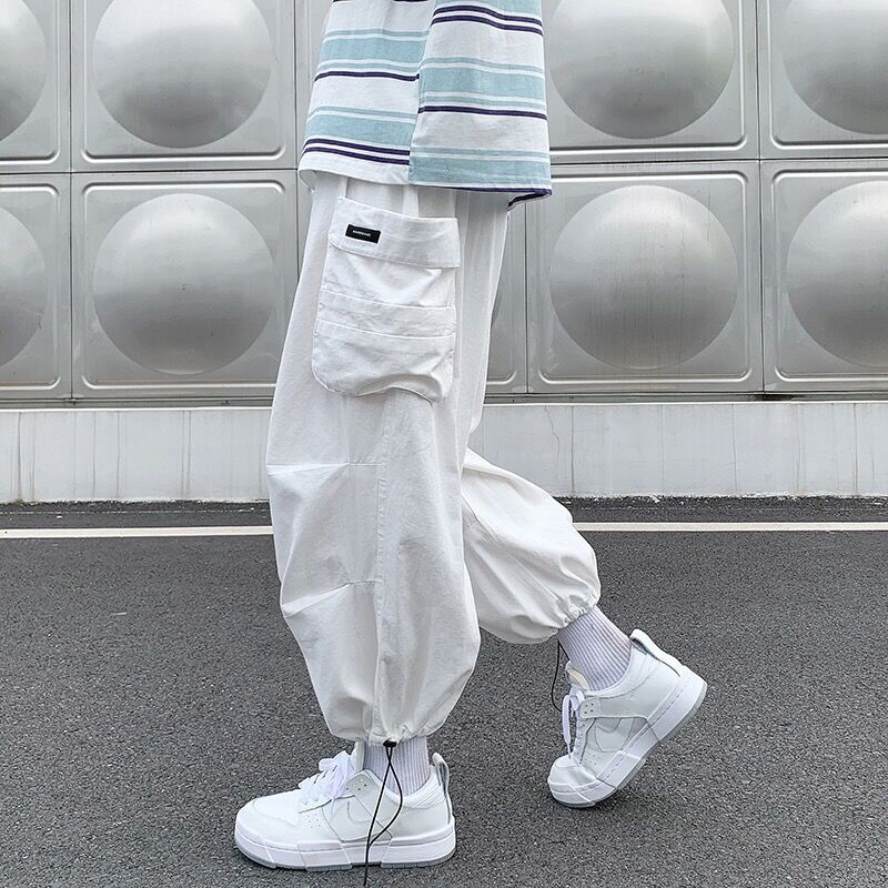 Summer Clothing Vibes - 남성 블루머 루즈 카고 팬츠 일본
