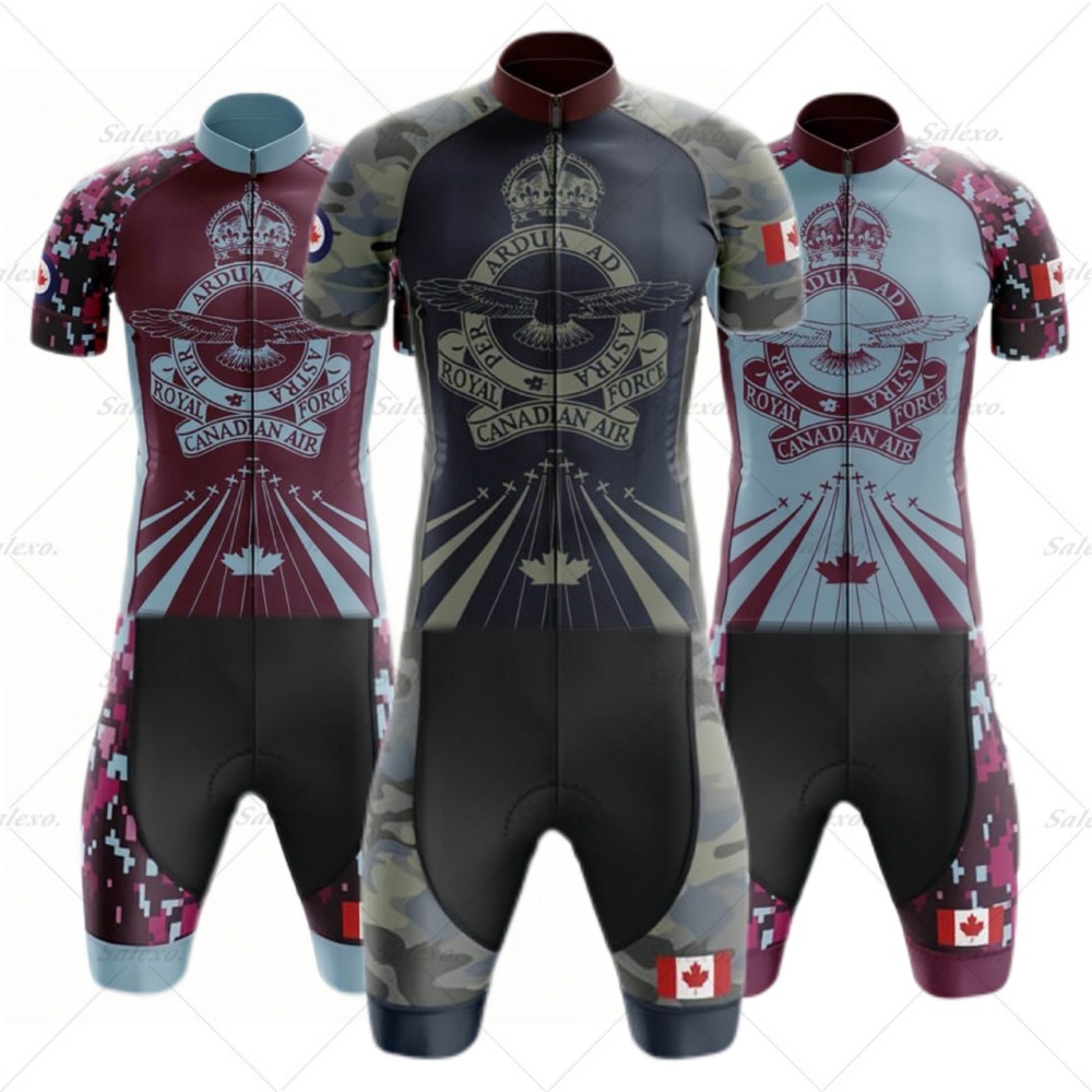 Summer Clothing Canada - 캐나다 카모 스킨슈트 남성 트라이애슬론 팀
