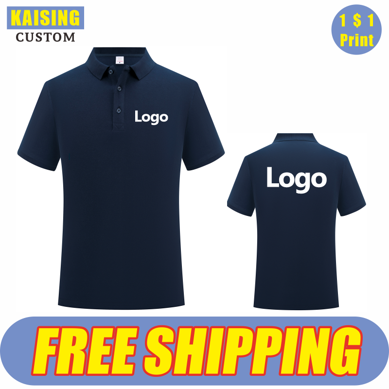Summer Clothing Logo - KAISING 고품질 순수 코튼 폴로 셔츠