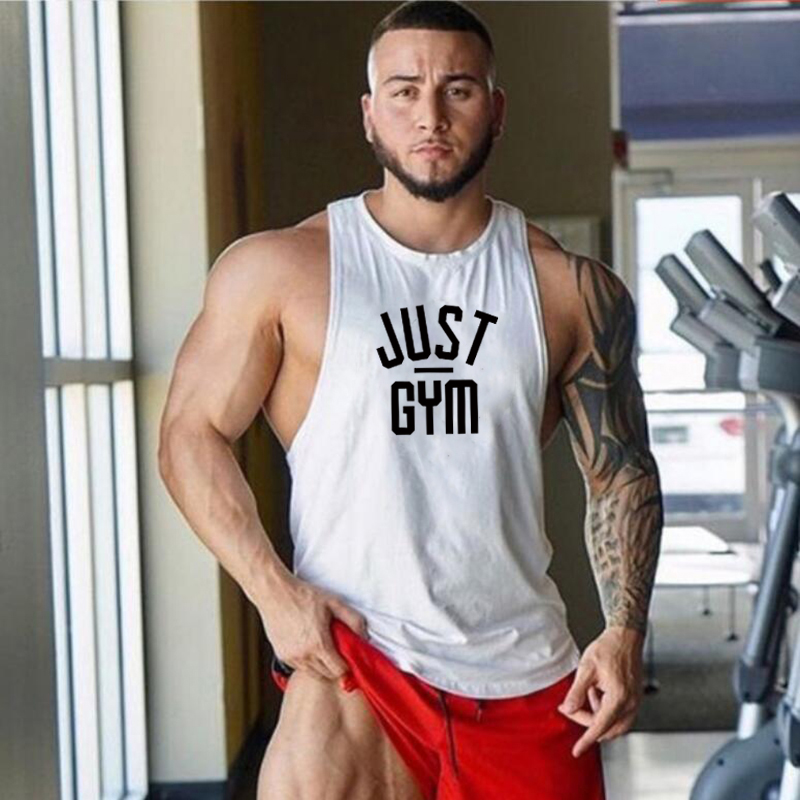 Summer Clothing Logo - JUST GYM 로고 짐 의류 남성용