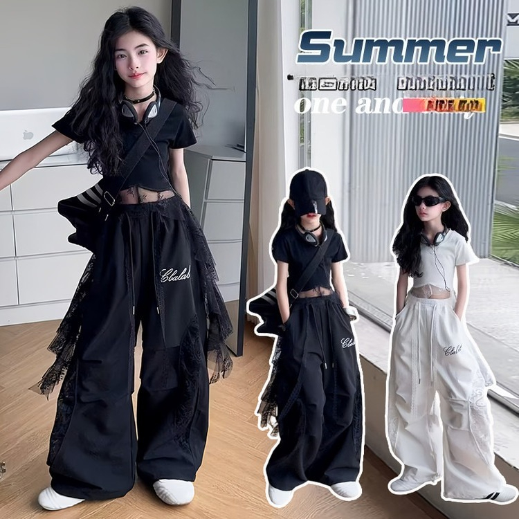 Summer Clothing Teen Girls - 4-14세 여아 힙합 재즈 스트릿 댄스