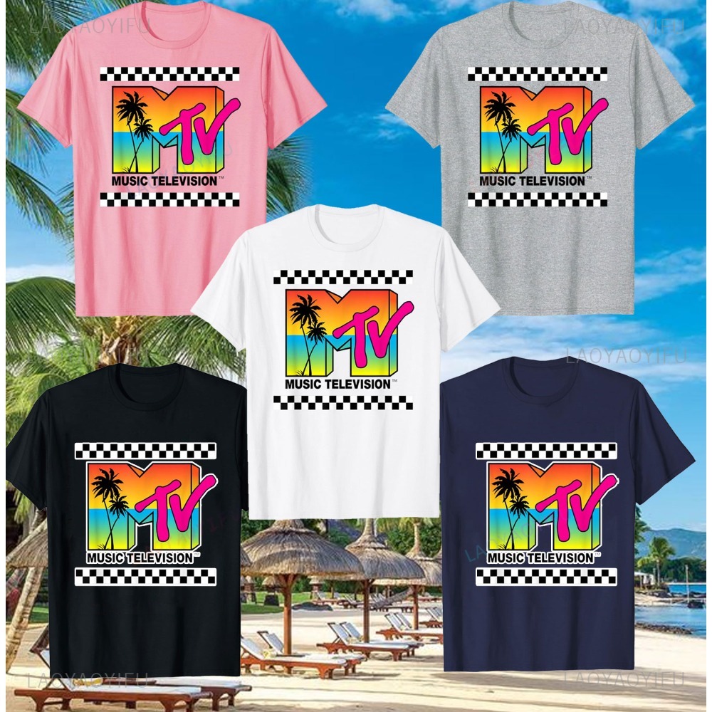 Summer Clothing Logo - MTV 비치 아일랜드 로고 레트로 그래픽
