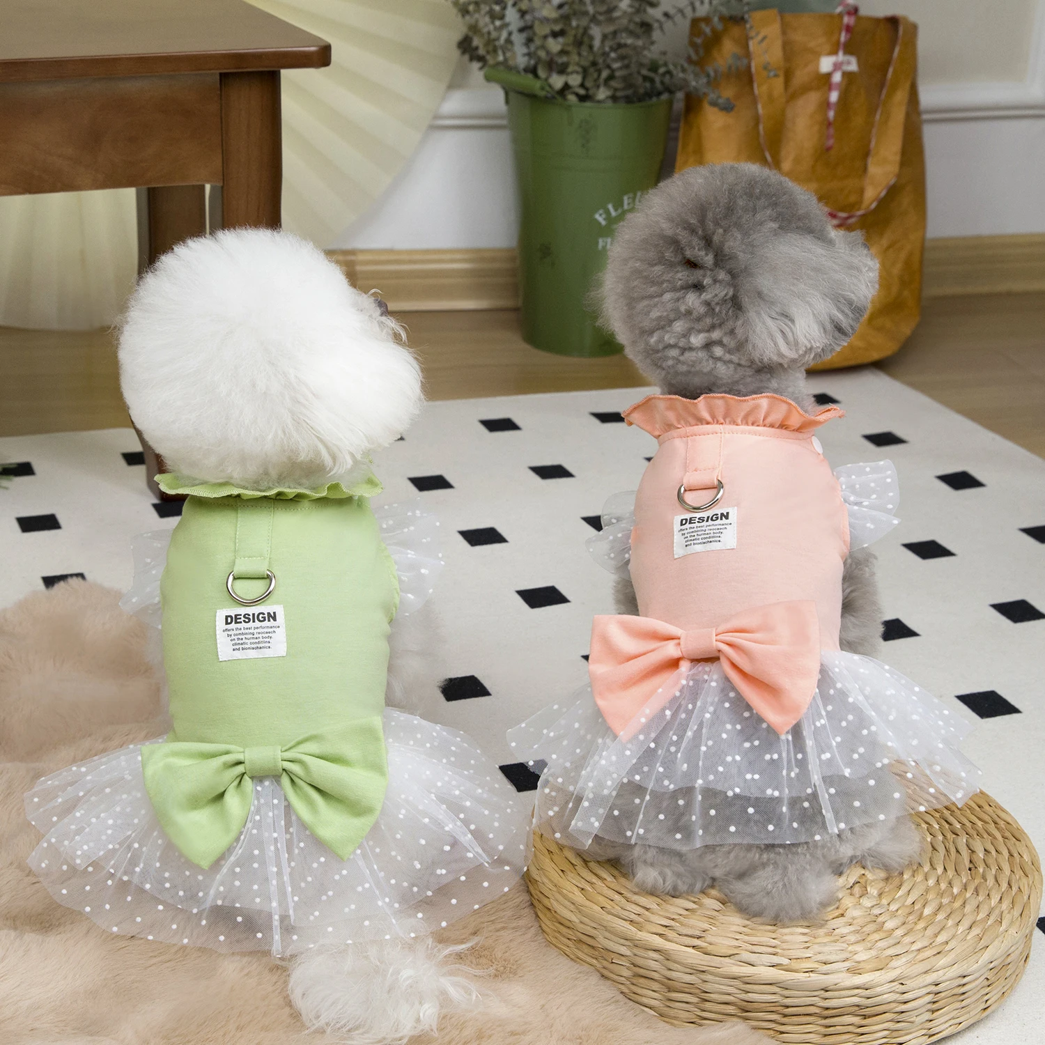 Summer Loving Clothing - 귀여운 강아지 여름 드레스 고양이 레이스