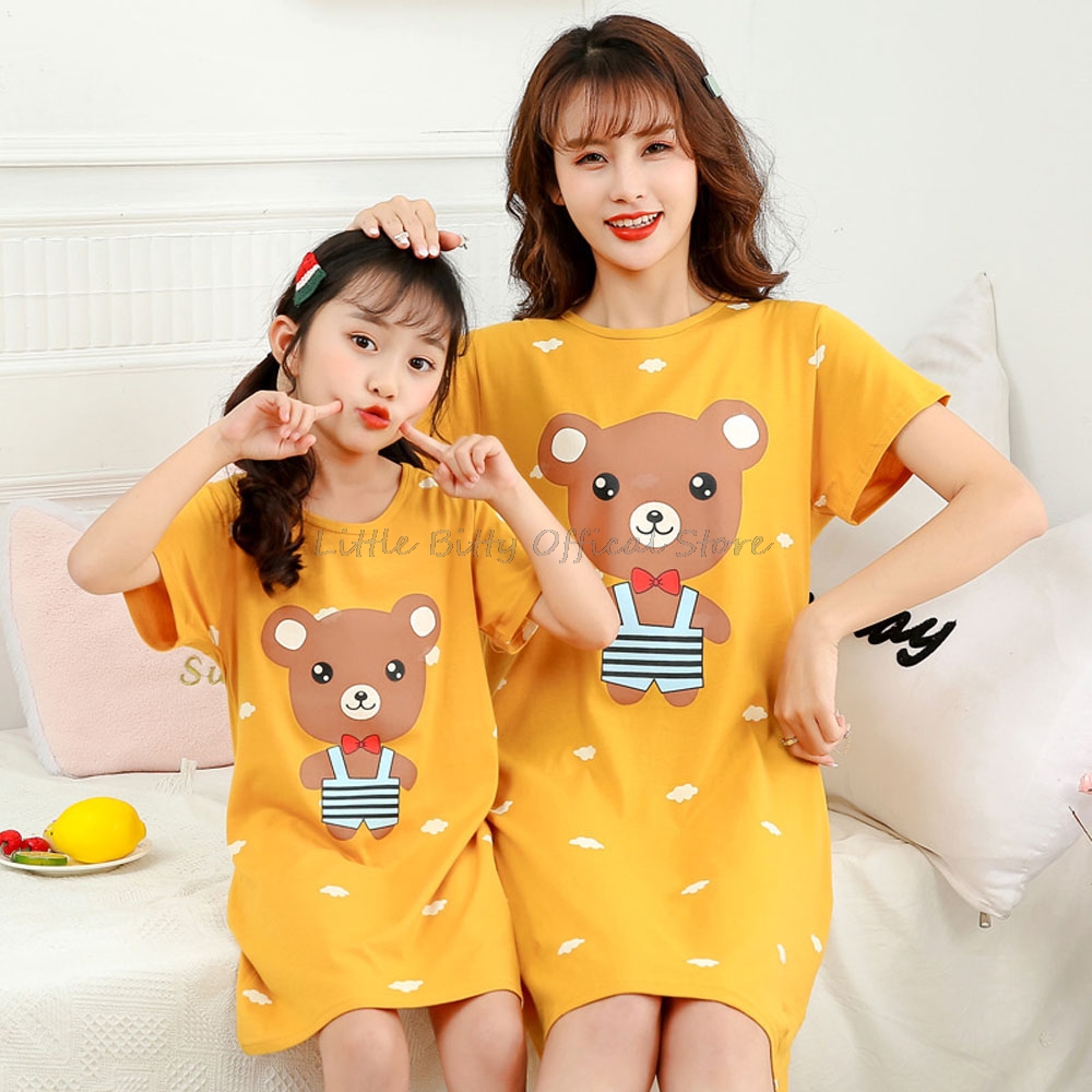 Summer Clothing Teen Girls - 여름 엄마 딸 나이트 드레스 가족