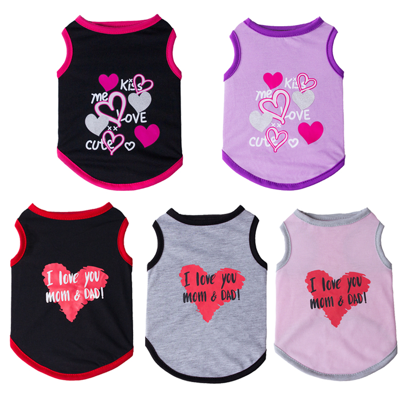 Summer Loving Clothing - 사랑스러운 강아지 고양이 개 민소매 조끼