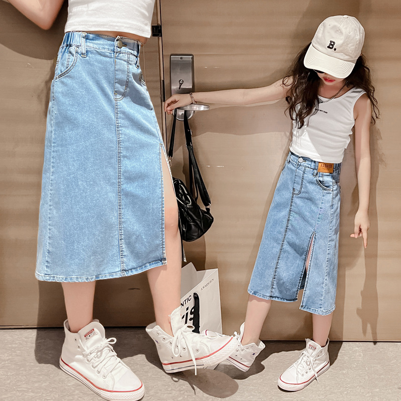 5 6 8 10 12 14 세 십대 소녀 데님 스커트  - Summer Clothing Teen Girls 리뷰 및 가격