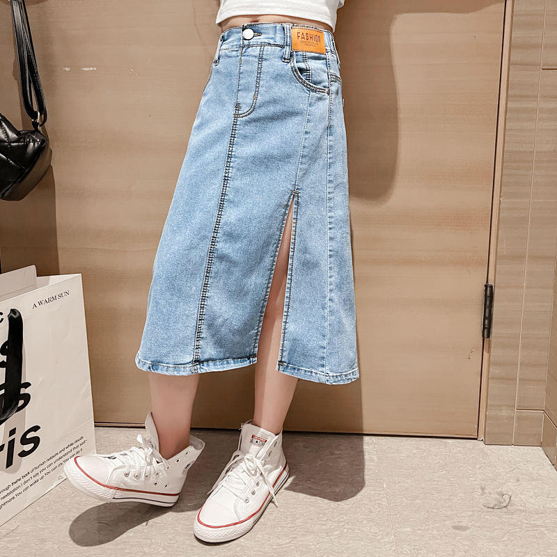 5 6 8 10 12 14 세 십대 소녀 데님 스커트  - Summer Clothing Teen Girls 리뷰 및 가격