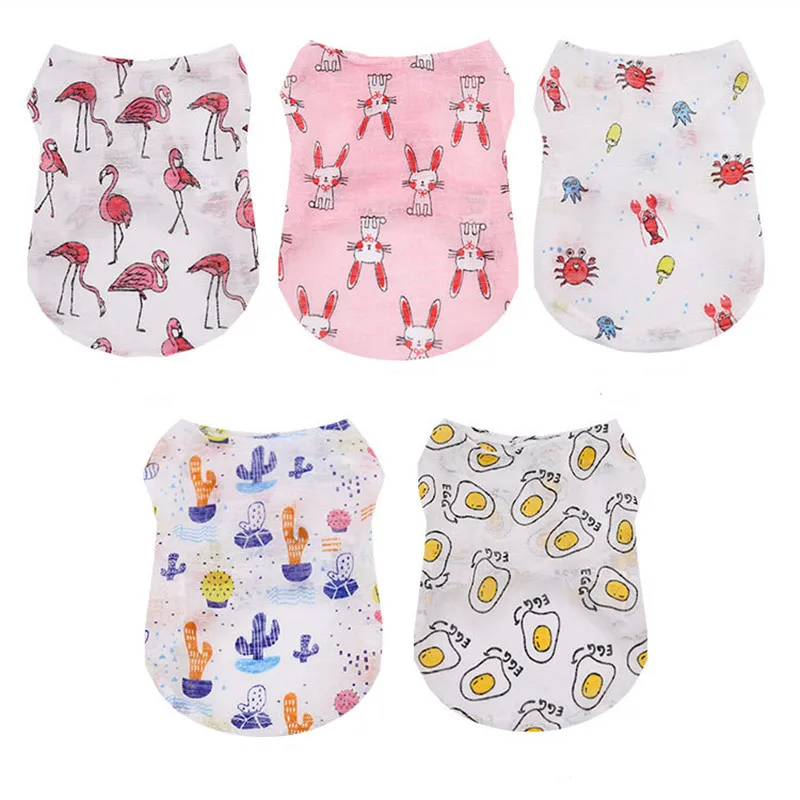 5가지 색상 여름 귀여운 만화 강아지 조끼 시원하고 통 - Summer Loving Clothing 리뷰 및 가격