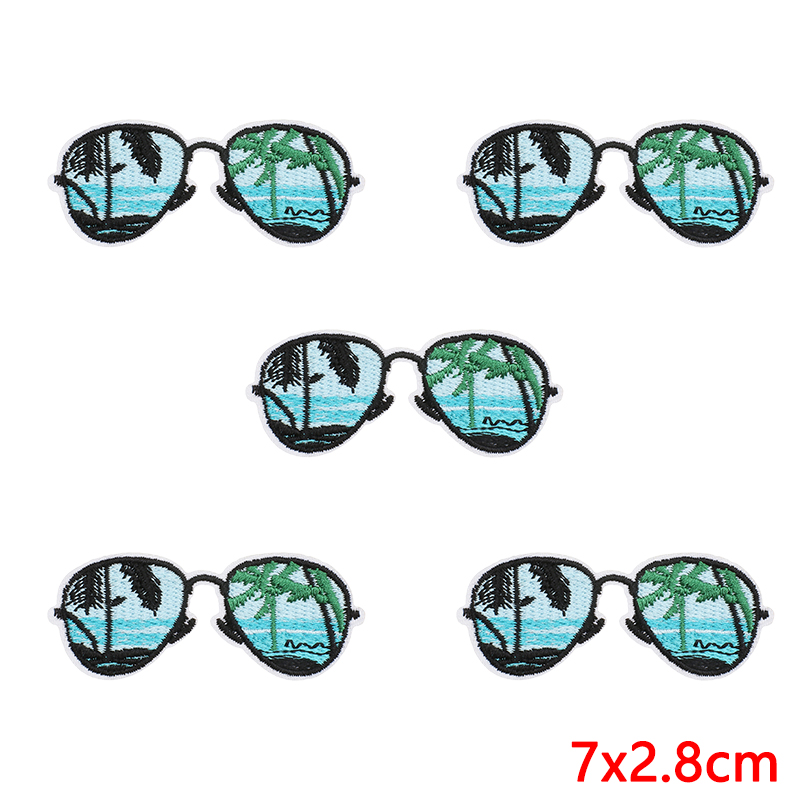 10PCS 여름 해변 웨이브 의류에 수 놓은 패치 만화 - Summer Clothing Pictures 리뷰 및 가격
