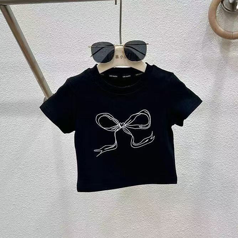 봄 여름 새로운 여자 의류 세트 Bowknot 프린트  - Summer Clothing Teen Girls 리뷰 및 가격