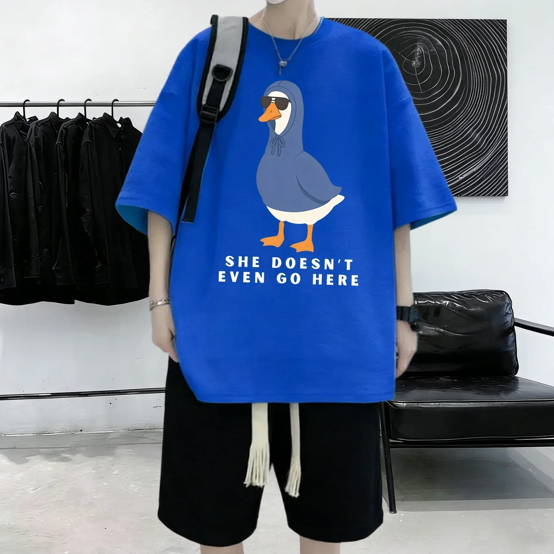 그녀는 여기에 와도 가지 않는다 프린트 21색 반팔 코 - Summer Clothing Not Shein 리뷰 및 가격