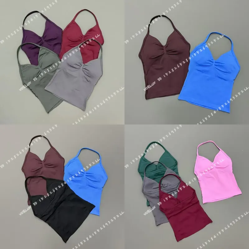 여성용 짐 워크아웃 탱크탑, 홀터넥, 내장형 쉴드 브라 - Halter Neck Top 리뷰 및 가격