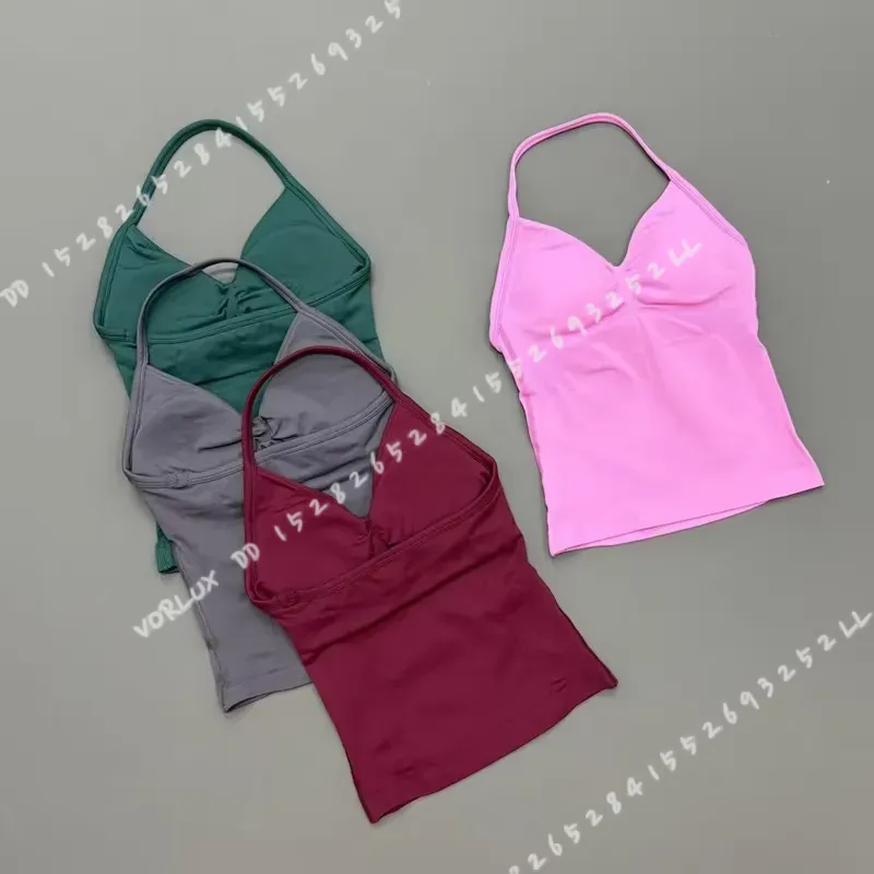 여성용 짐 워크아웃 탱크탑, 홀터넥, 내장형 쉴드 브라 - Halter Neck Top 리뷰 및 가격