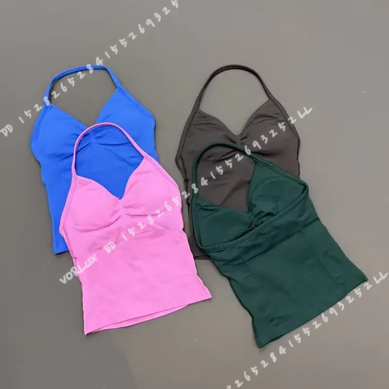 여성용 짐 워크아웃 탱크탑, 홀터넥, 내장형 쉴드 브라 - Halter Neck Top 리뷰 및 가격