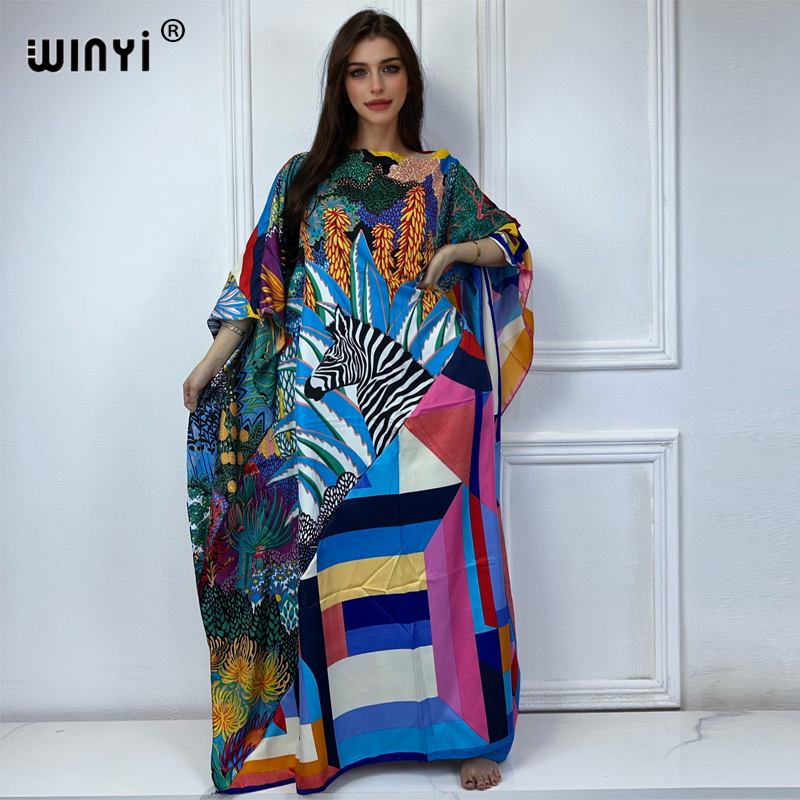 WINYI 신상 고품질 프린트 카프탄 패션 아프리카 의 - Summer Evenings Clothing 리뷰 및 가격