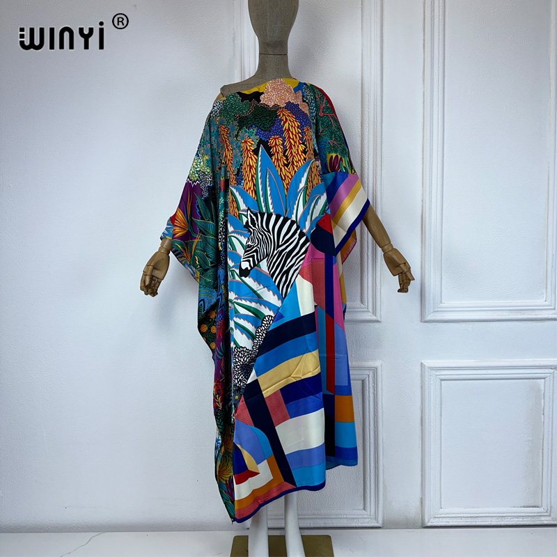 WINYI 신상 고품질 프린트 카프탄 패션 아프리카 의 - Summer Evenings Clothing 리뷰 및 가격