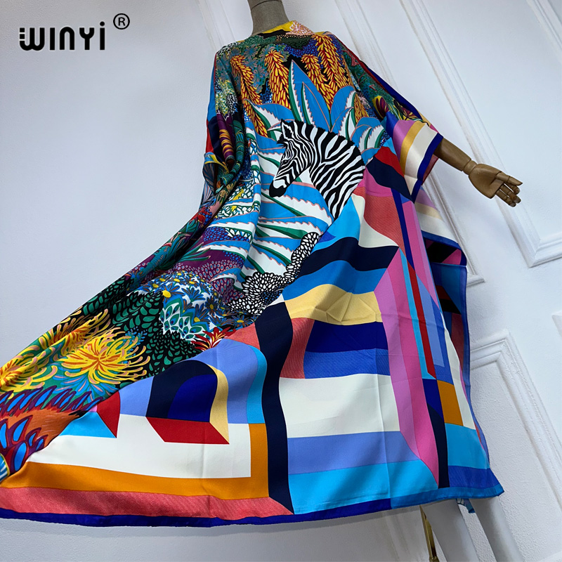 WINYI 신상 고품질 프린트 카프탄 패션 아프리카 의 - Summer Evenings Clothing 리뷰 및 가격
