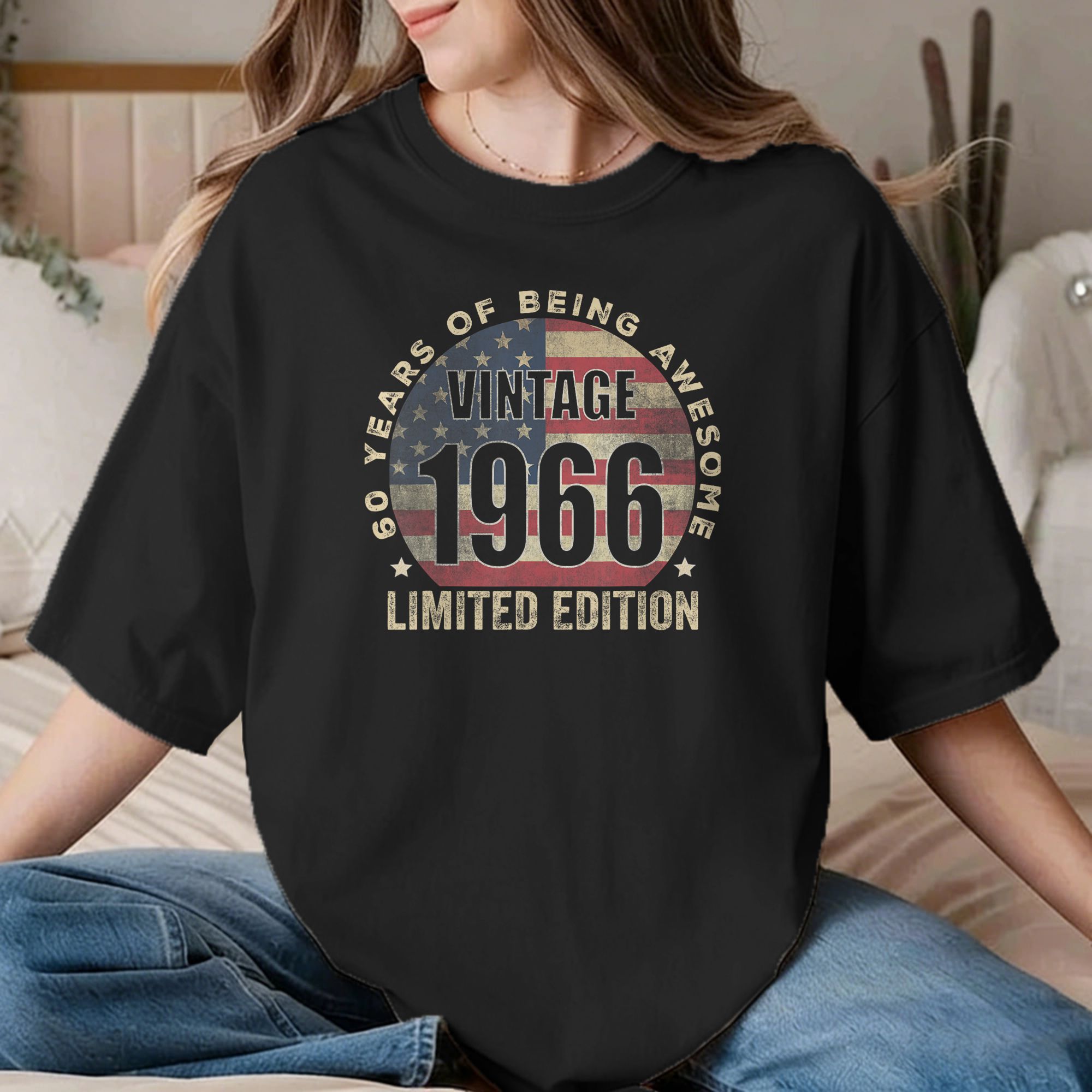 빈티지 1966 60 세 60 번째 생일 티셔츠 남성  - Summer Clothing For 60 Year Old Woman 리뷰 및 가격