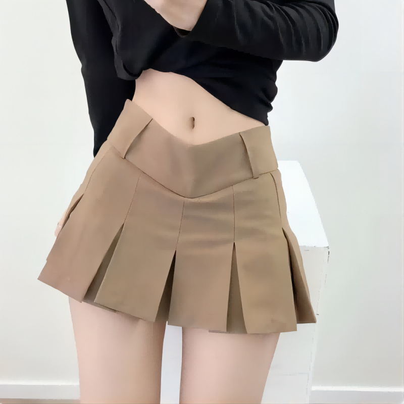 여름 신상 여성 슬림 솔리드 컬러 플리츠 숏 스커트 칼 - Summer Clothing For 60 Year Old Woman 리뷰 및 가격