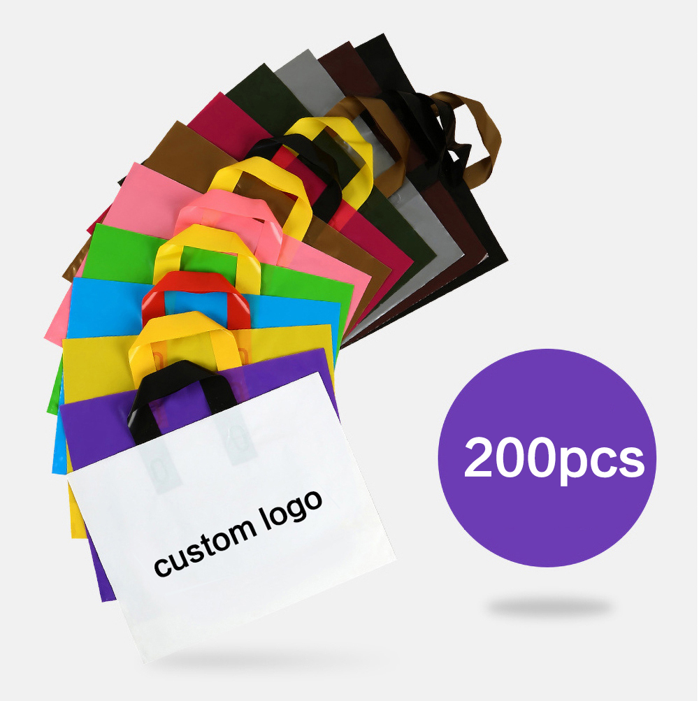 200개 맞춤형 로고 쇼핑백 플라스틱 가방 선물 가방  - Summer Clothing Logo 리뷰 및 가격